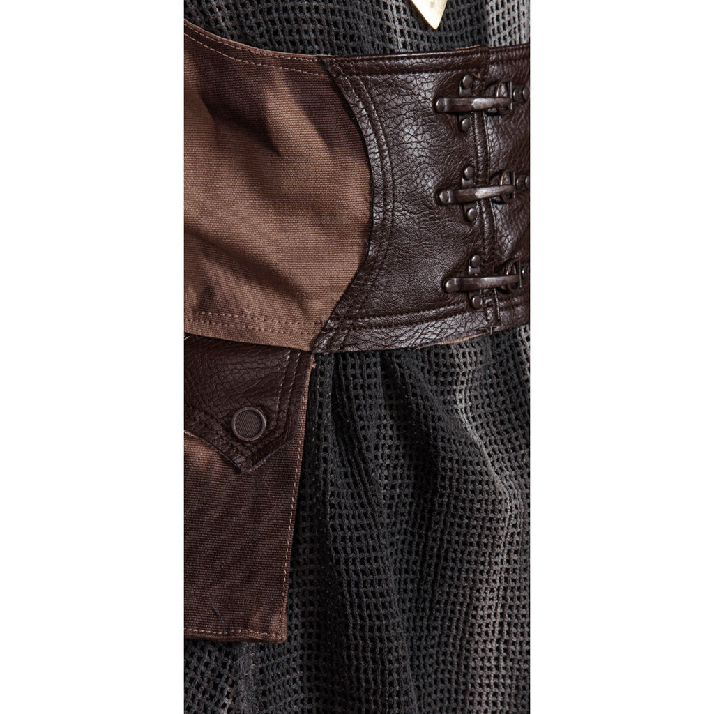 Vintage Lip Service Desert Exile Steampunk Brown Underbust Holster Top XS