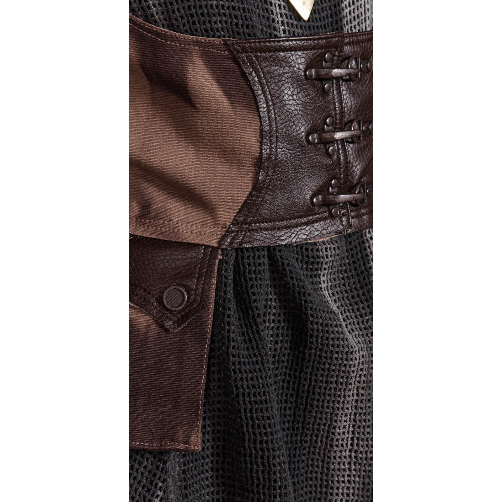 Vintage Lip Service Desert Exile Steampunk Brown Underbust Holster Top XS