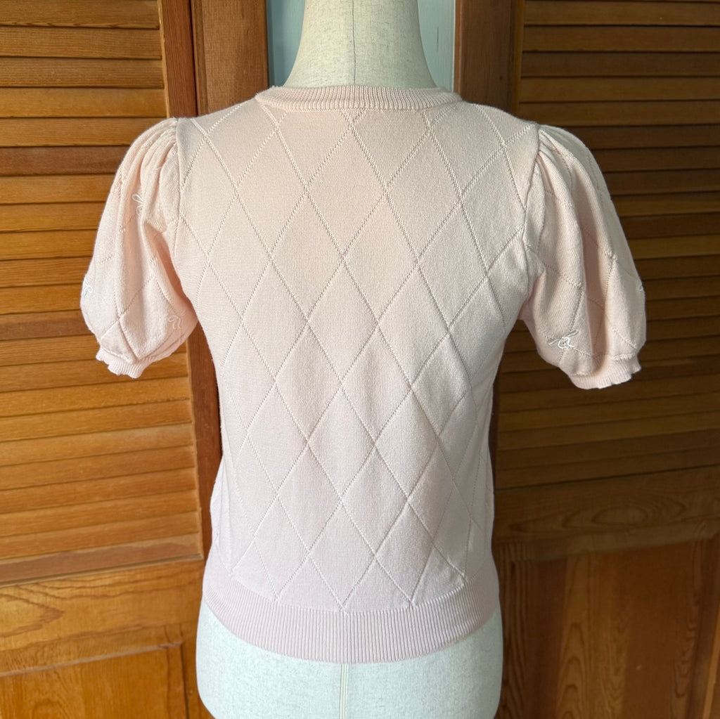 GRL J-Fashion Kawaii Harajuku Pink Bow Cropped Top S