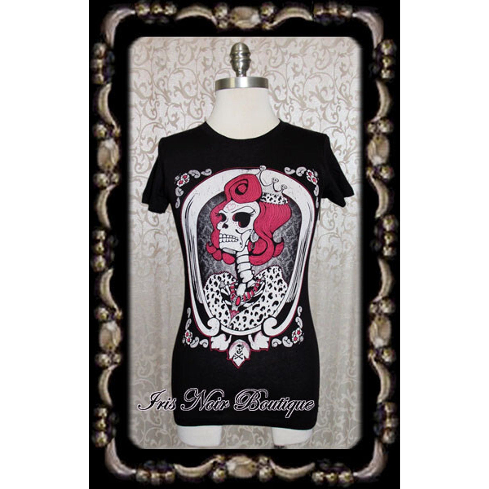 Punk Goth Horror Gothic Lolita Punk God Save the Queen T-shirt Tee S