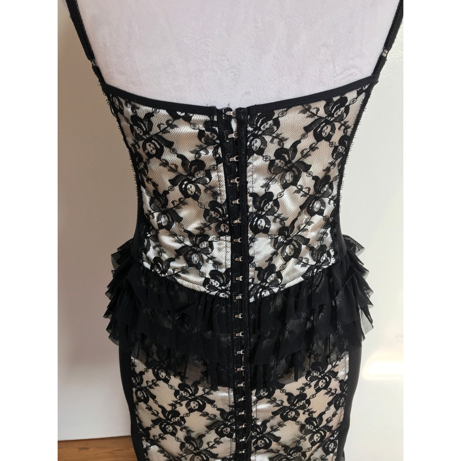 Lip Service Vintage Vaudeville Vamps Gothic Victorian Lace & Mesh Dress