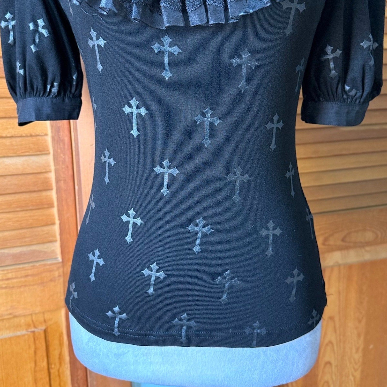 Devil Fashion Gothic Lolita Victorian Vampire Vkei EGL My Sweet Cross Top