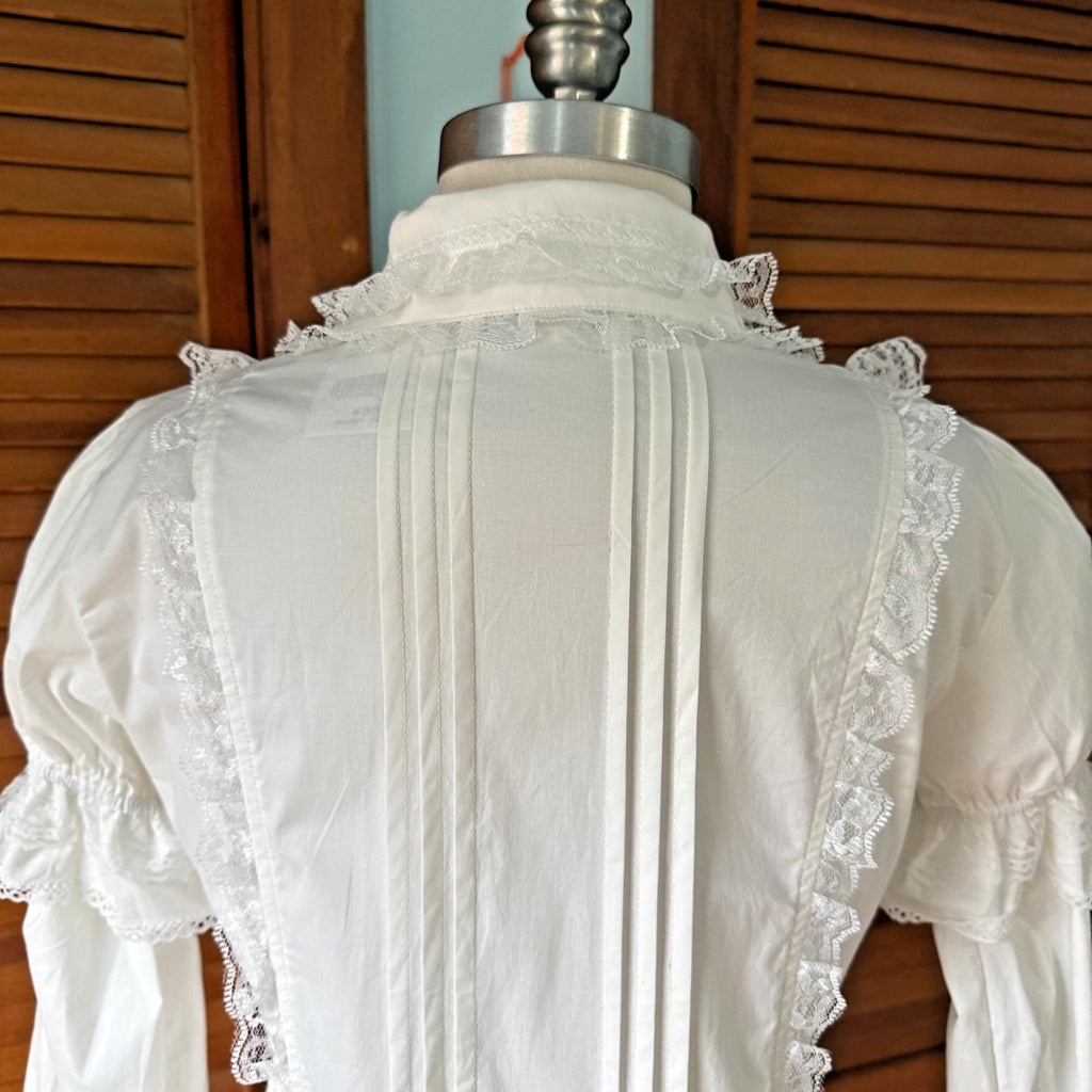 ACDC Rag Gothic Lolita EGL Aristocrat White Bow Ruffle Transformer Shirt