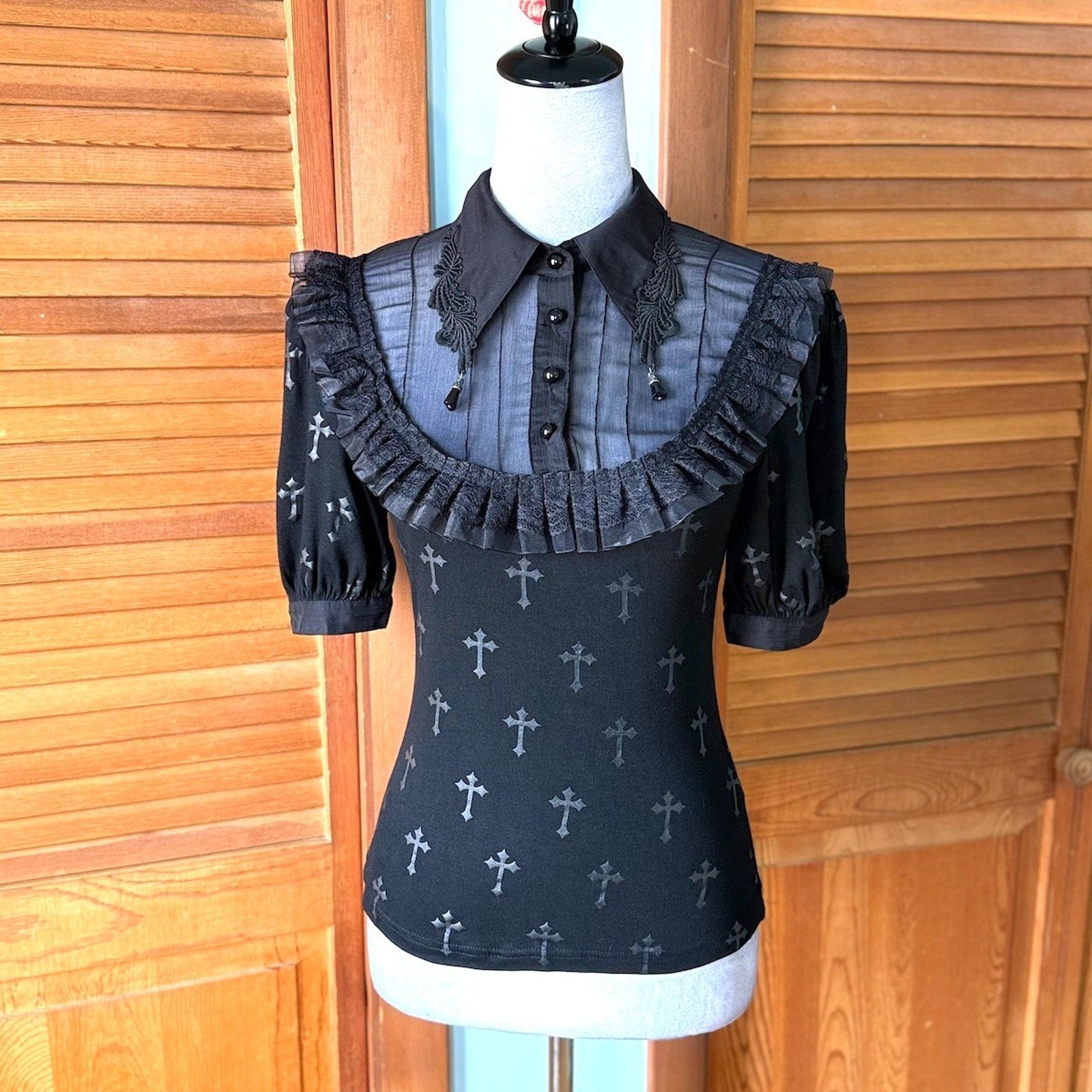 Devil Fashion Gothic Lolita Victorian Vampire Vkei EGL My Sweet Cross Top