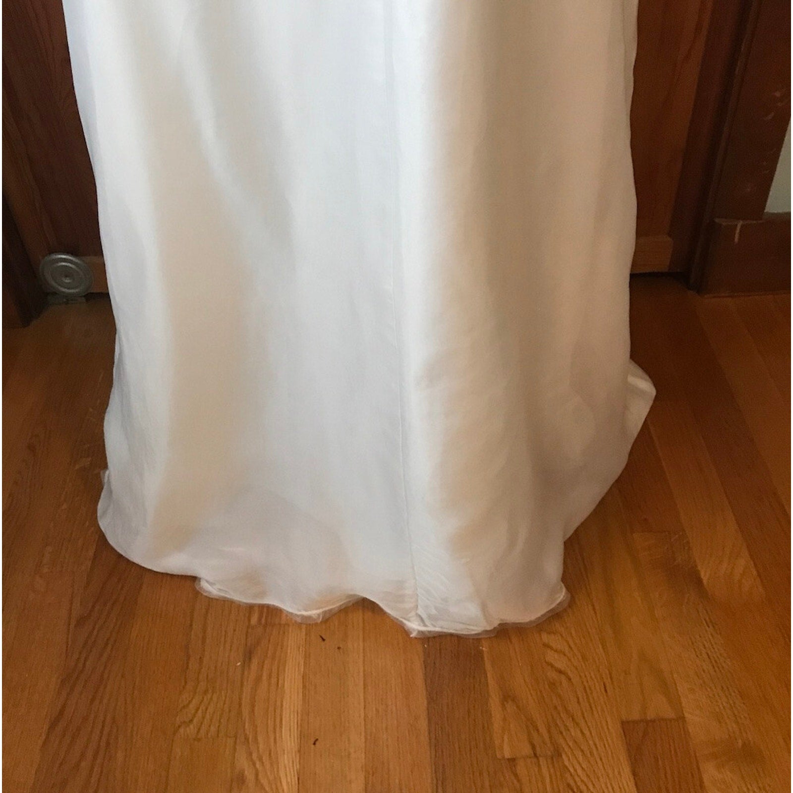 Gothic Victorian Frankenstein Bride Vintage White Gown Dress S