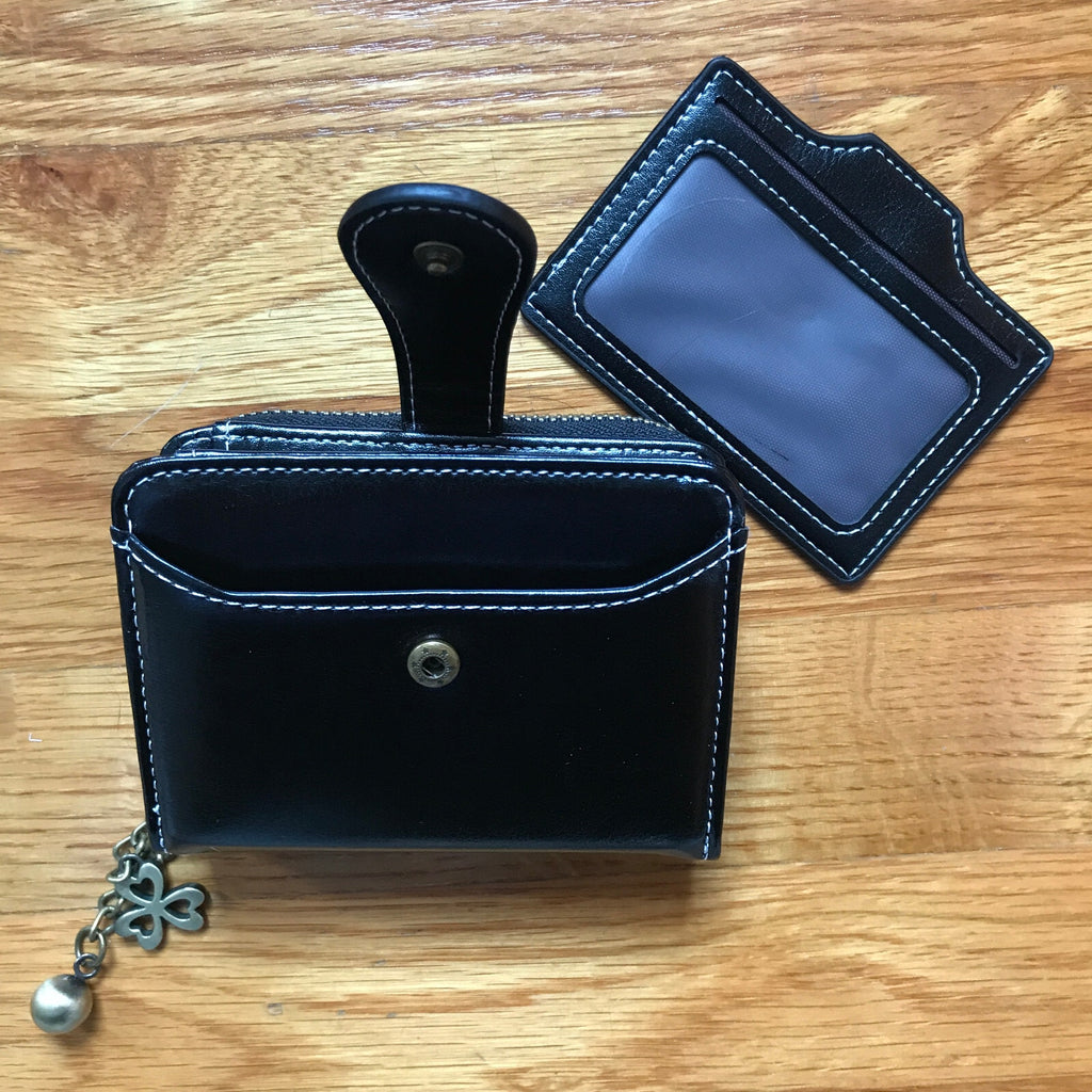 Goth Punk Lolita Visual Kei Steampunk Victorian Cross Zip Up Card Holder Wallet