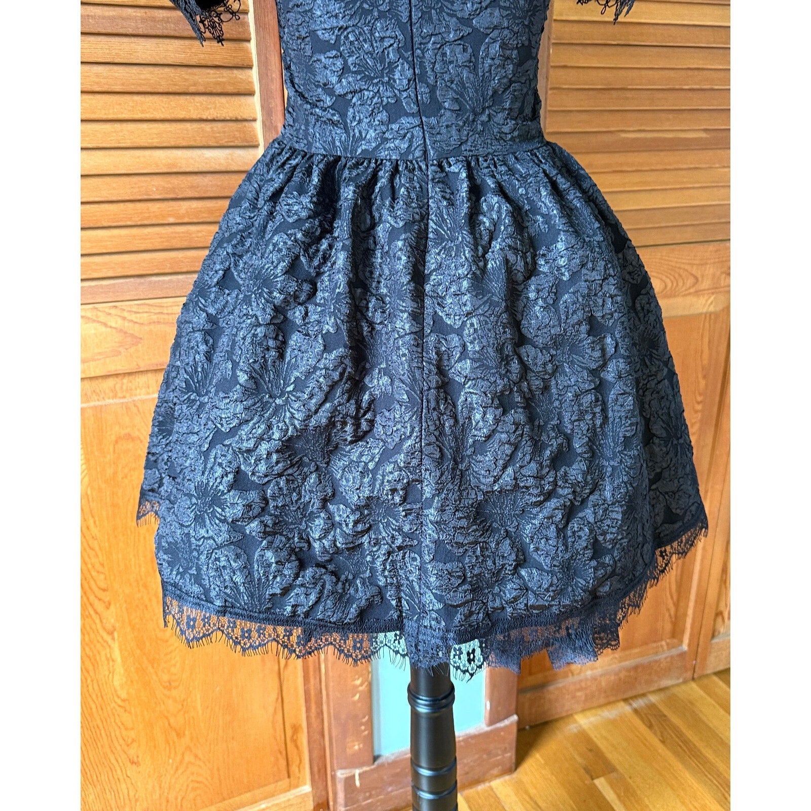 Gothic Victorian Lolita EGL Flower Spiderweb Midnight Fairy Dress + Petticoat S