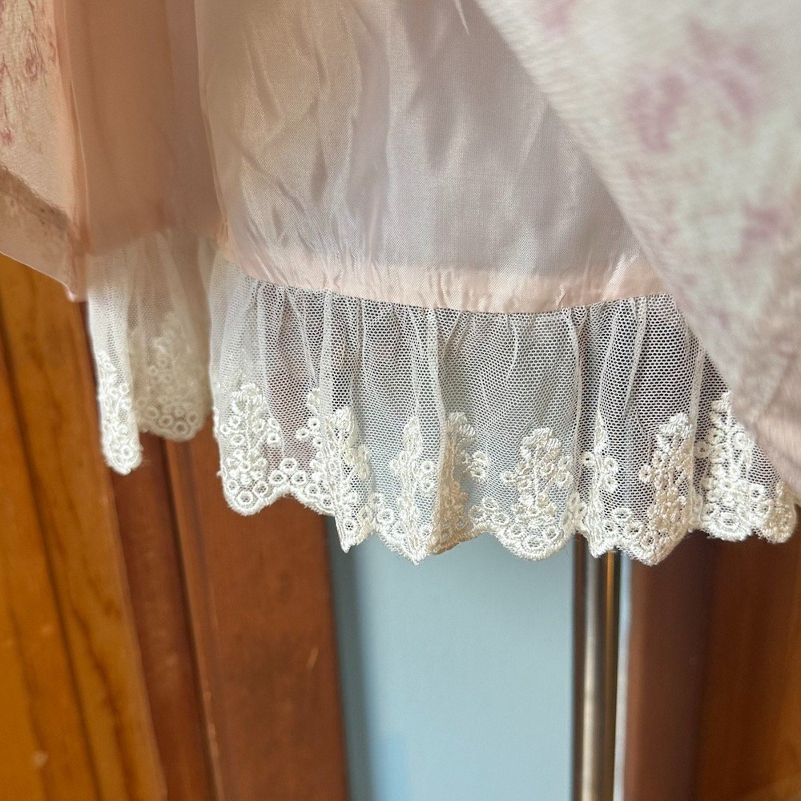 Liz Lisa J-fashion Gyaru Himekaji Light Pink Rose White Lace Summer Dress S