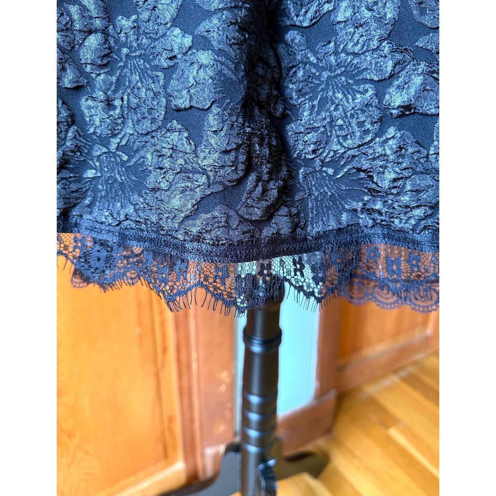Gothic Victorian Lolita EGL Flower Spiderweb Midnight Fairy Dress + Petticoat S