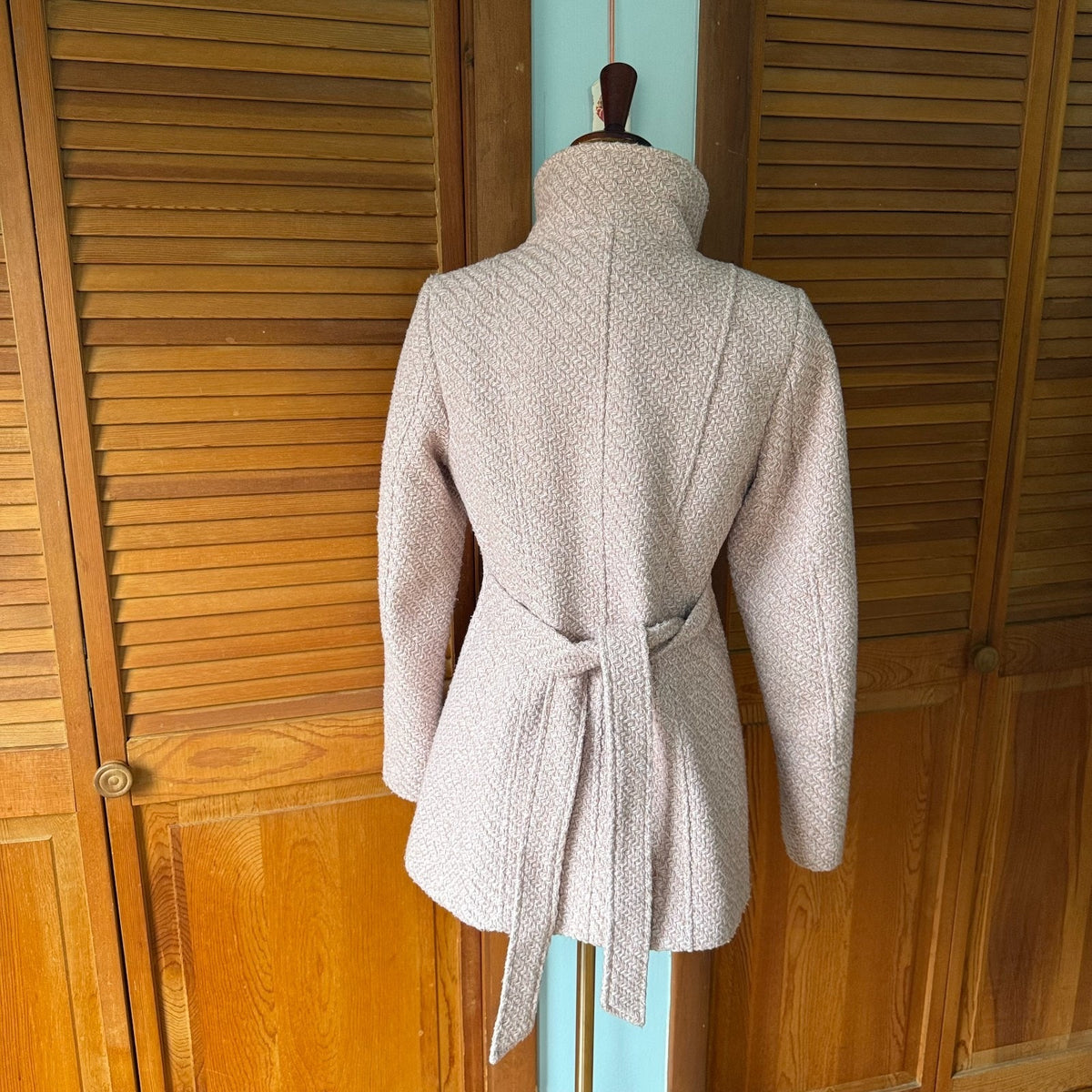 Dollcore Dolly Gyaru Himekaji Pink Oversized Collar Pea Coat Jacket S