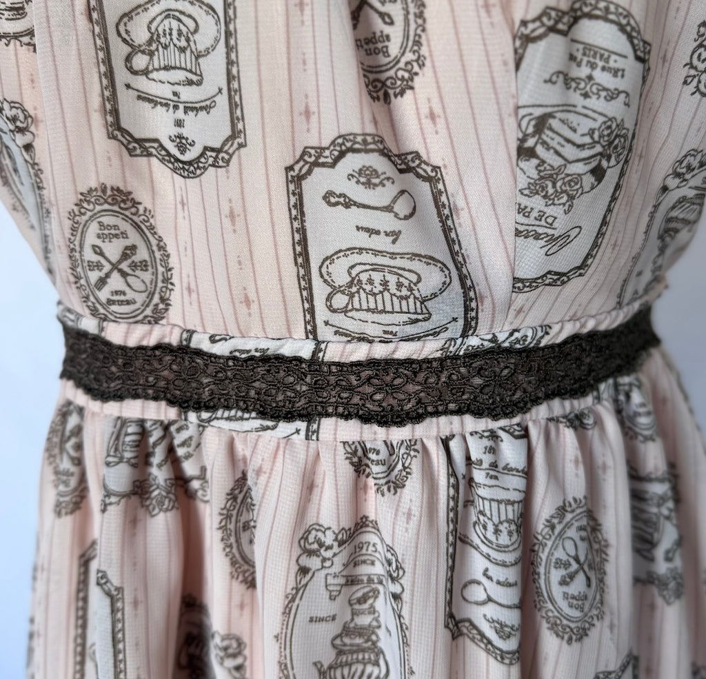 Axes Femme Poetique J-fashion Victorian Chocolat de Paris Pink Dress M