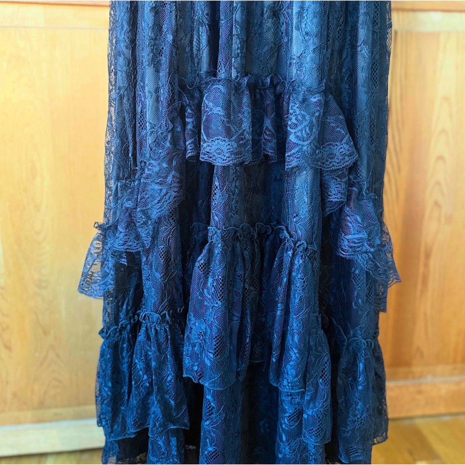 Dark in Love Gothic Victorian Vampire Vkei Black Lace & Ruffle Skirt XS-XL