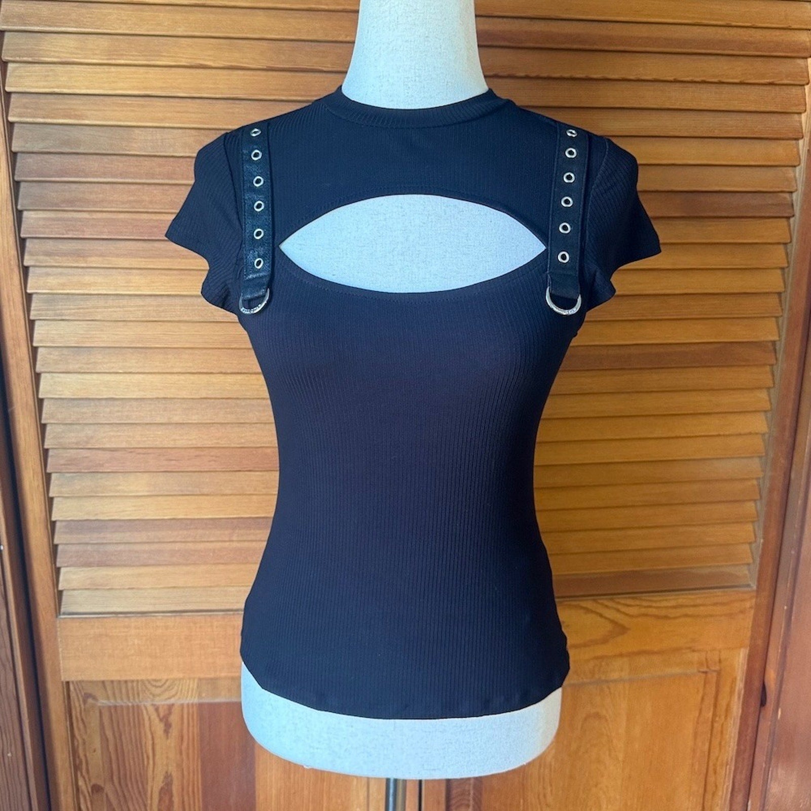 Killstar Goth Punk Emo Dark Fairycore Shoulder Straps Trudy Keyhole Top