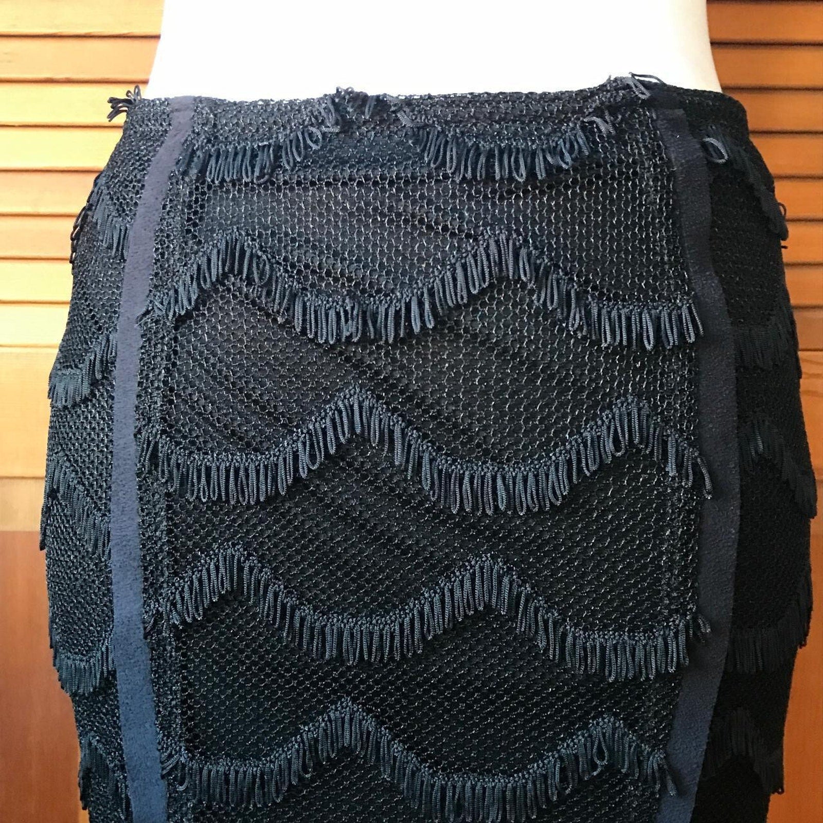 Lip Service Vintage On The Fringe Gothic Victorian Tassel Fishtail Skirt S