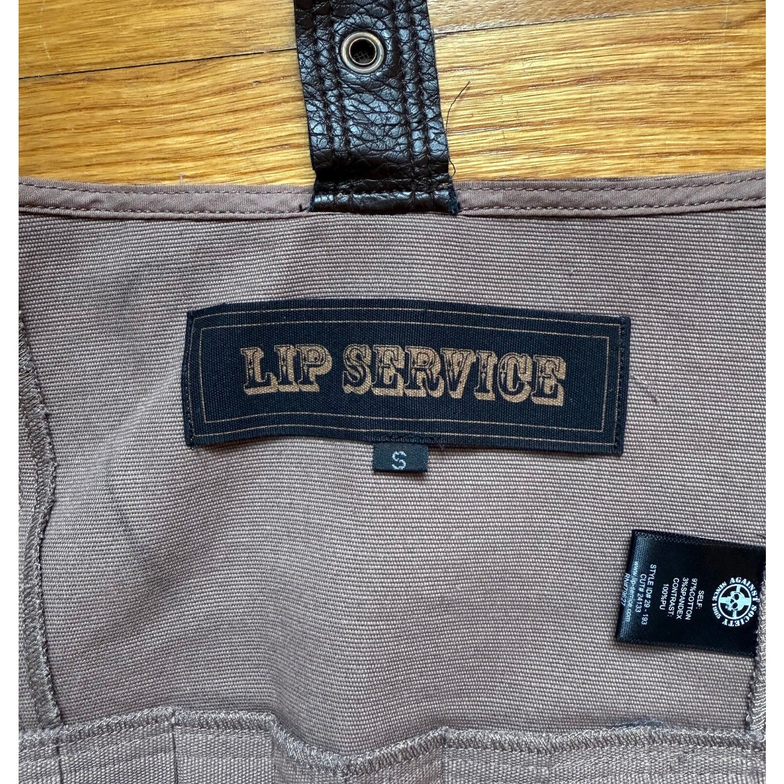 Vintage Lip Service Desert Exile Steampunk Brown Underbust Holster Top XS