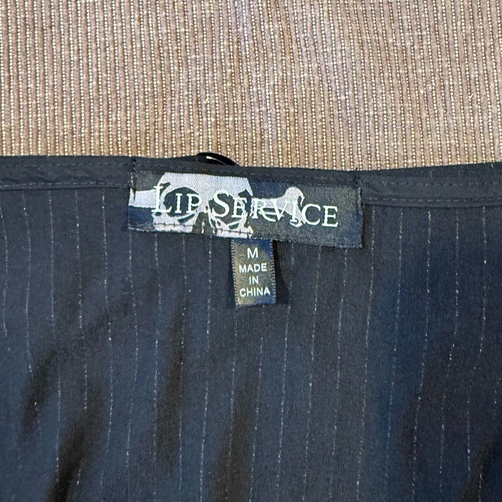 Vintage Lip Service Gangsta Pranksta Goth Punk Lock Bondage Strap Skirt M