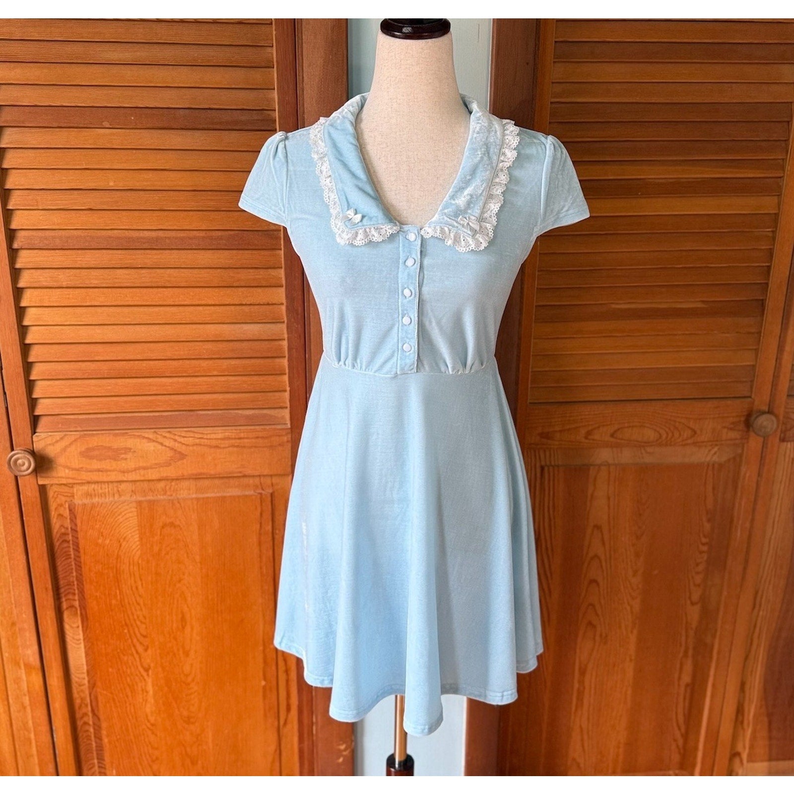 Killstar Gothic Lolita Punk Alice Light Blue Every Mourning Dress