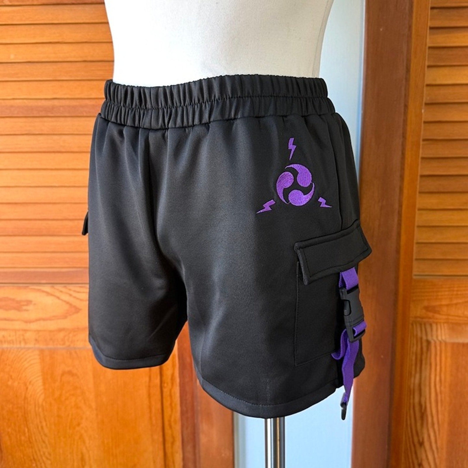 ACDC Rag J-fashion Goth Punk Cyber Black Purple Harajuku Yami Kawaii Shorts