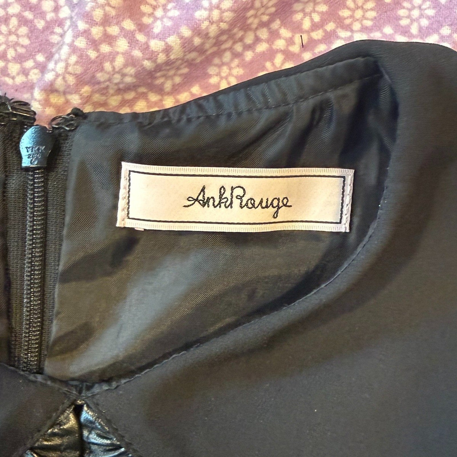 Ank Rouge J-fashion EGL Gyaru Harajuku Dollcore Gray Plaid Black Collar Dress M