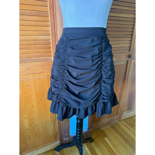 Ank Rouge Gothic Lolita EGL Jfashion Gyaru Jirai Kawaii Black Gathered Skirt M