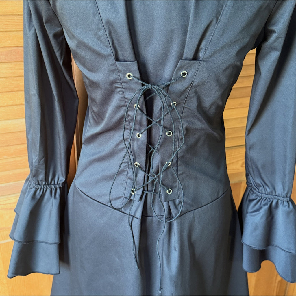 ACDC Rag Gothic Lolita EGL Victorian Vampire Aristocrat Black Jacket Shirt OS