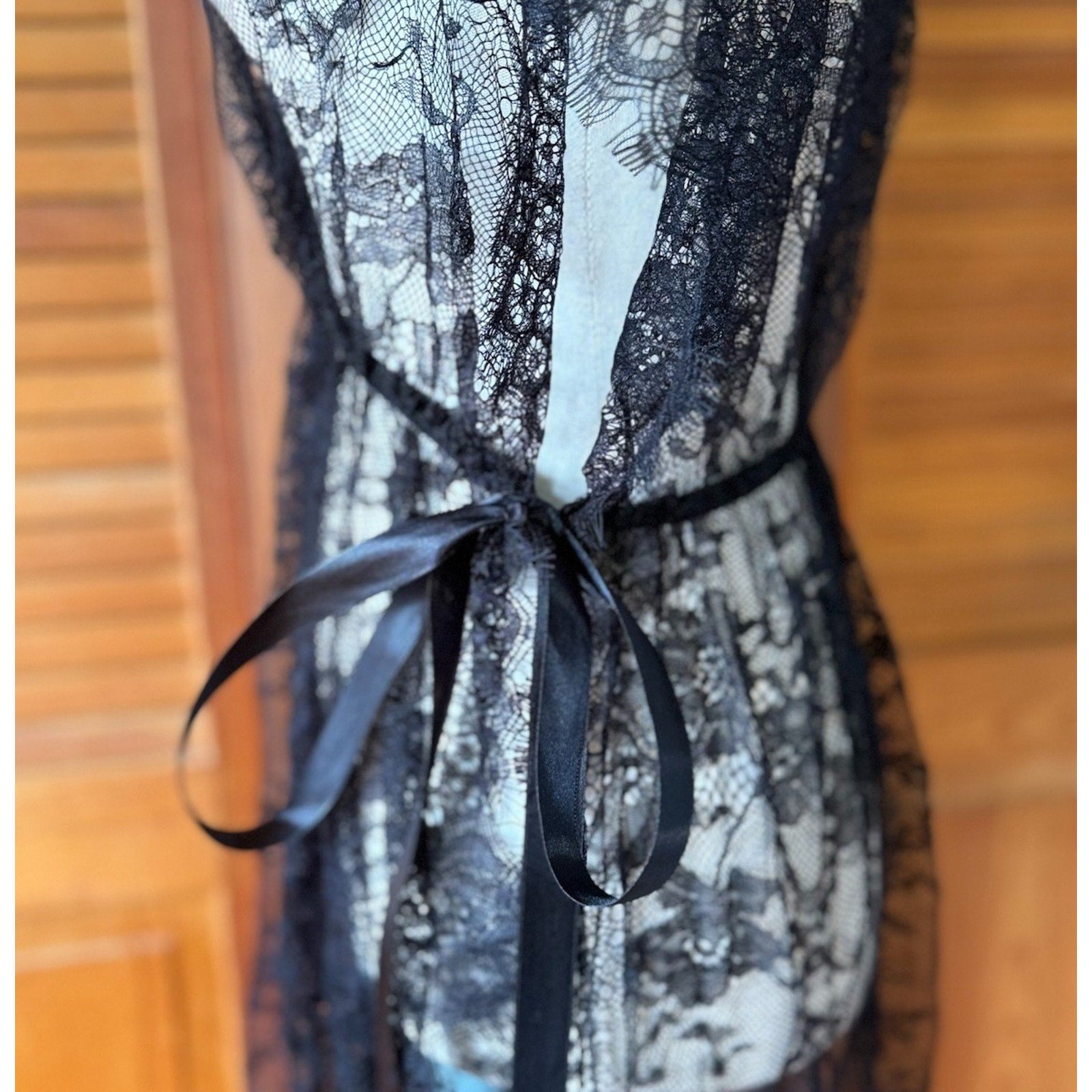 Gothic Victorian Coquette Balletcore Black Lace Overdress Dress Cover S-XXL