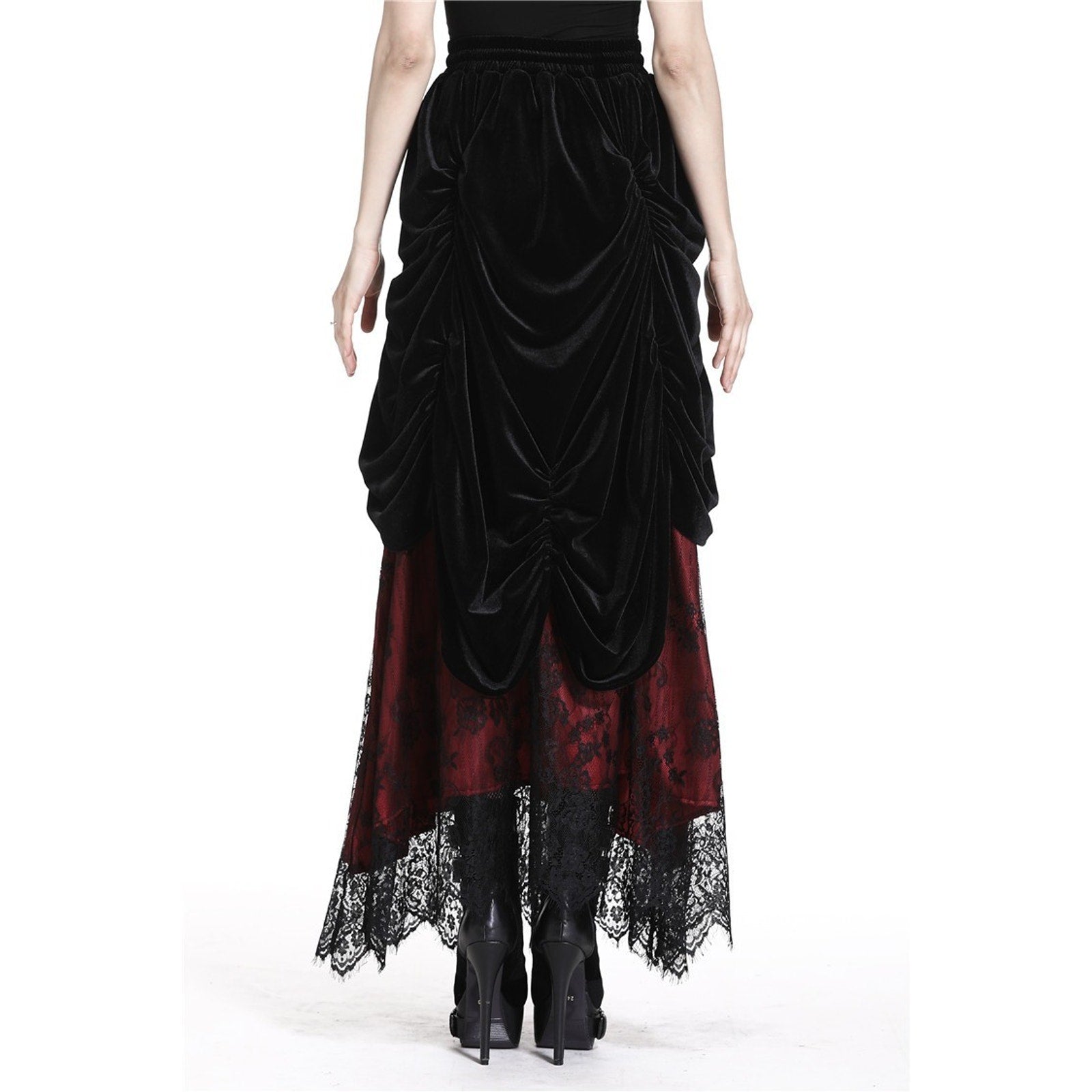 Dark in Love Gothic Victorian Vampire Vkei Dark Fairycore Long Skirt XS-XL