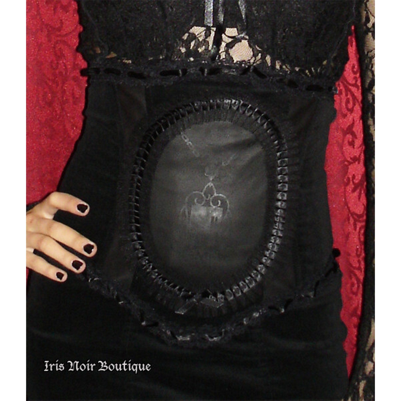 Vintage Lip Service Lost Velvet Empire Gothic Victorian Steampunk Skirt XS