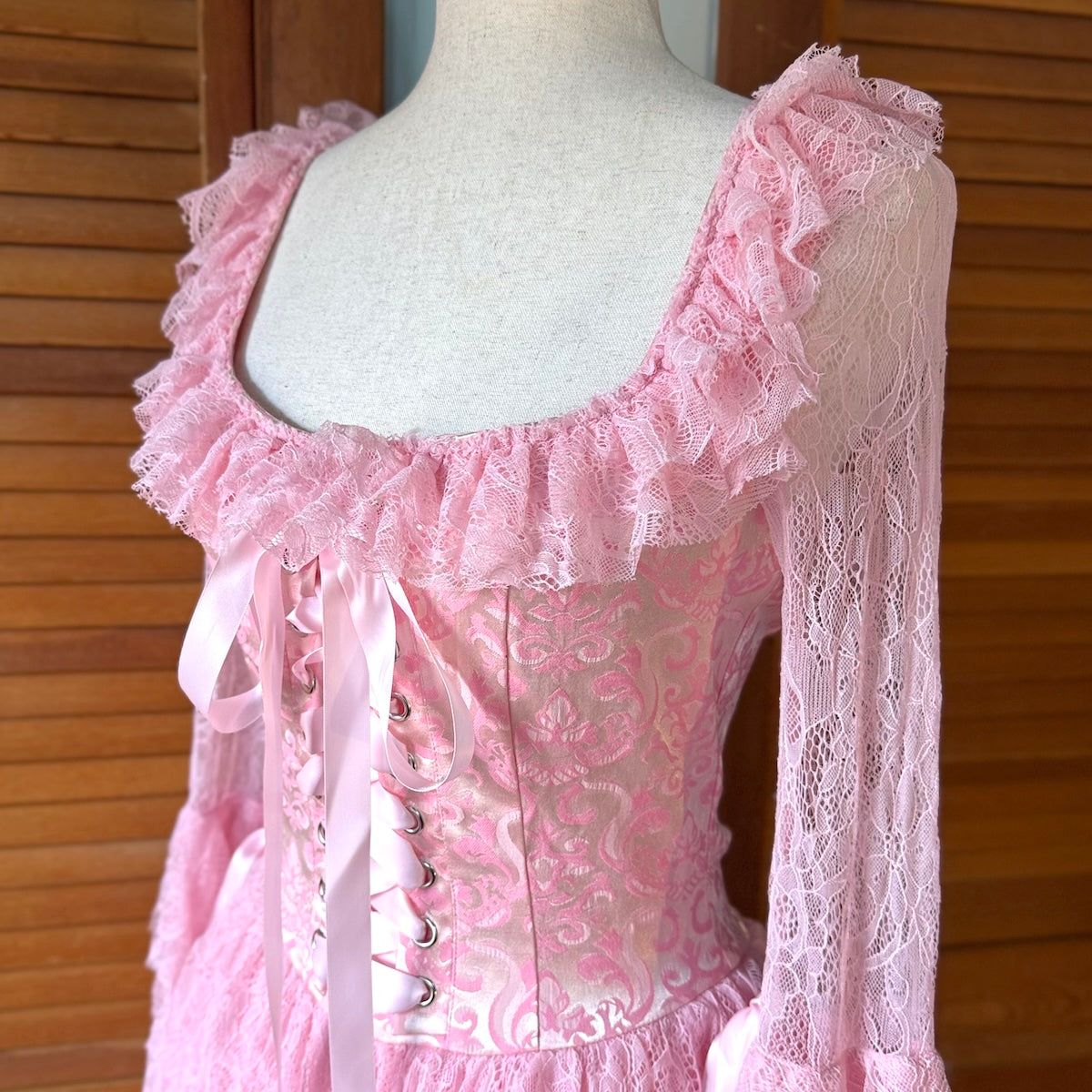 Dolls Kill Pastel Goth Victorian Marie Antoinette They'll Eat Cake Pink Dress