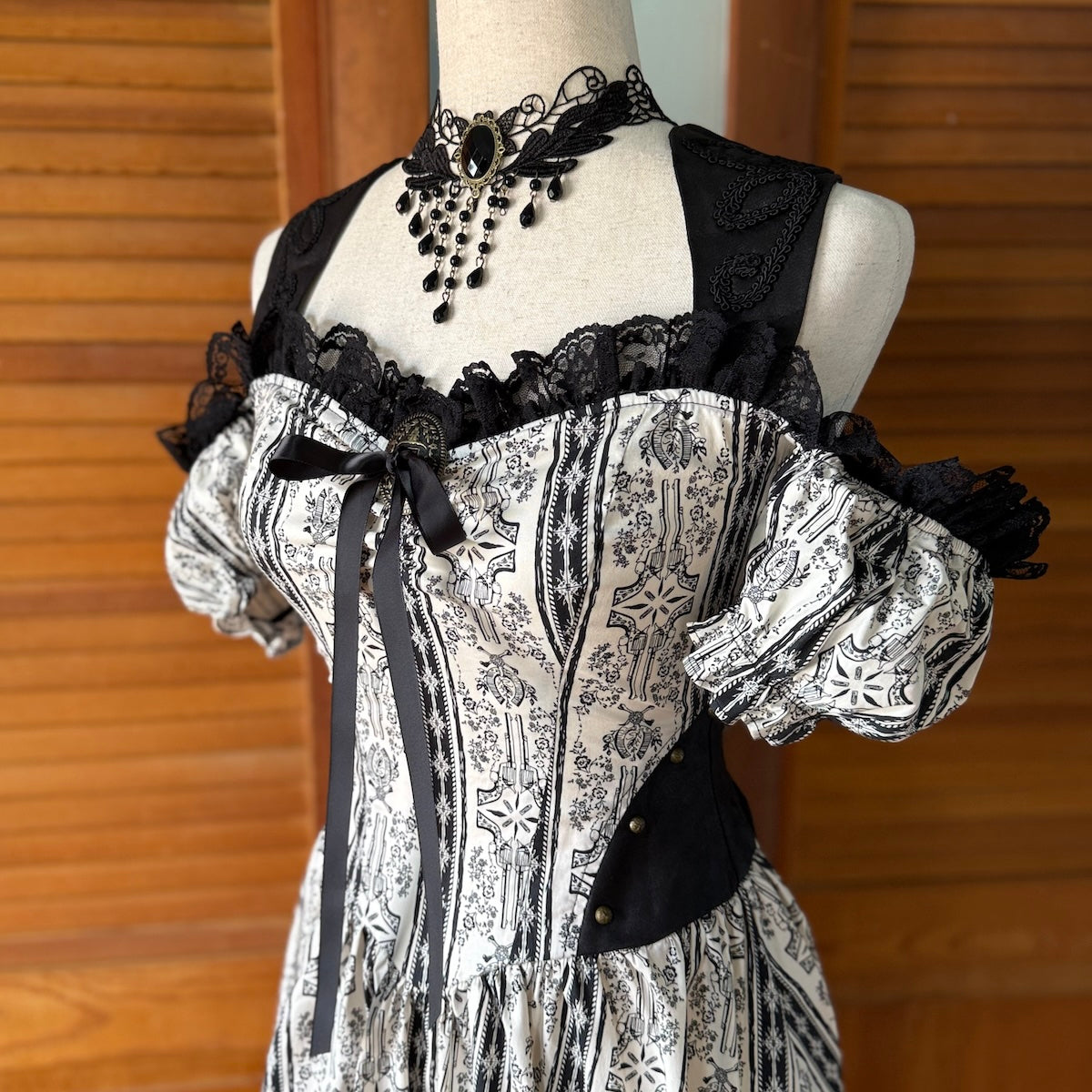 Vintage Lip Service Winchester Emporium Steampunk Victorian Ivory Gown