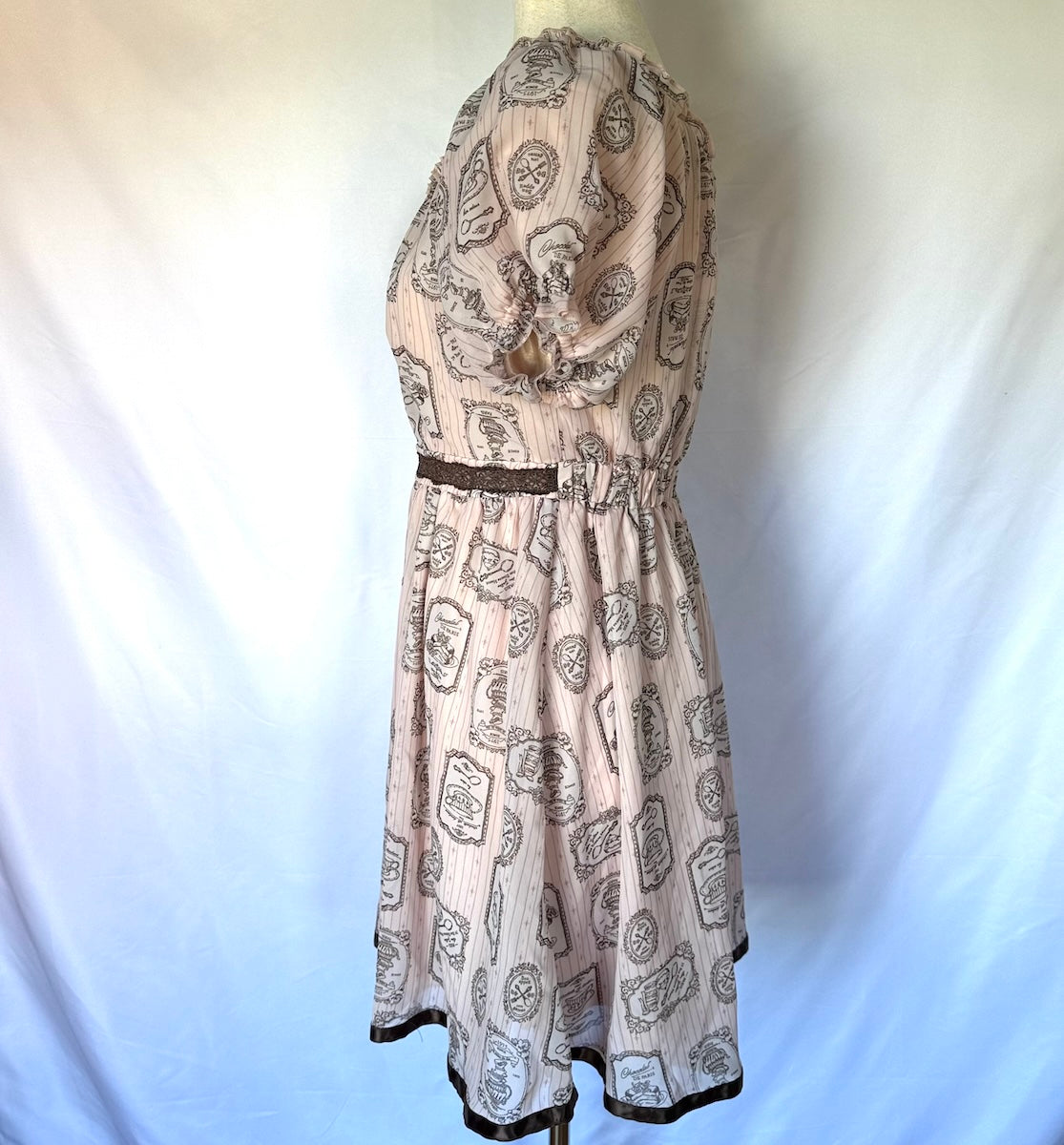 Axes Femme Poetique J-fashion Victorian Chocolat de Paris Pink Dress M
