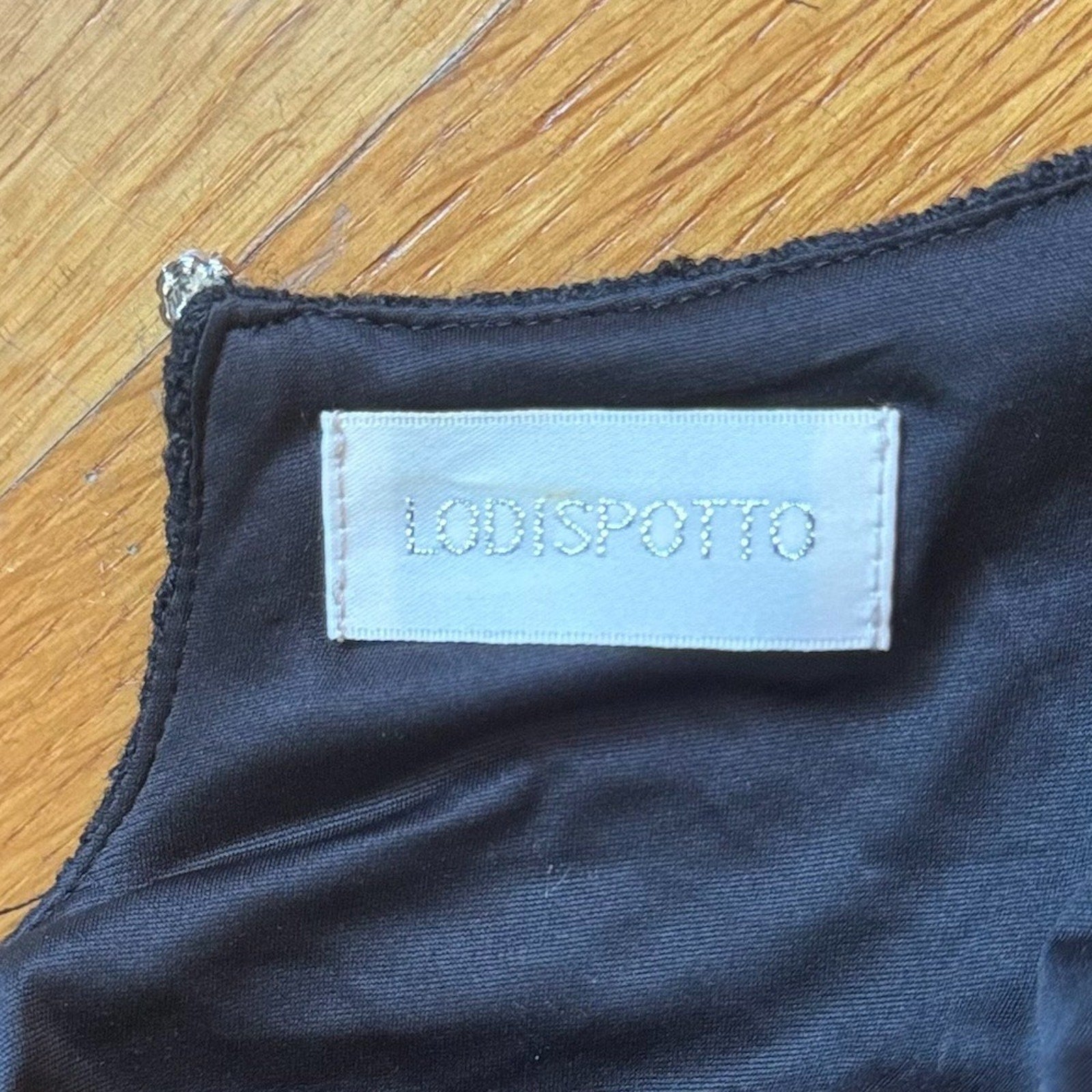 Lodispotto J-fashion Gyaru Jirai Black Wool Blend Beaded Bow Winter Dress M