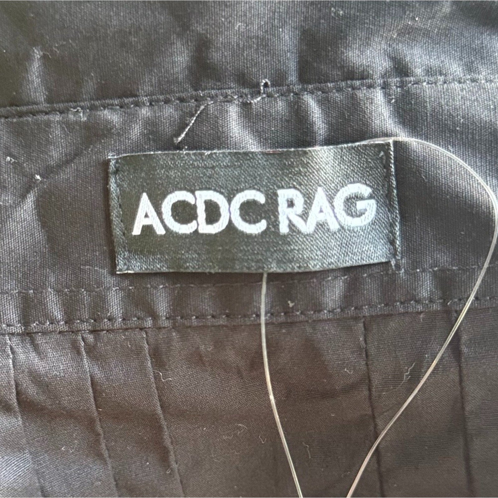 ACDC Rag Gothic Lolita EGL Aristocrat Black Lace-Up Cross Transformer Shirt