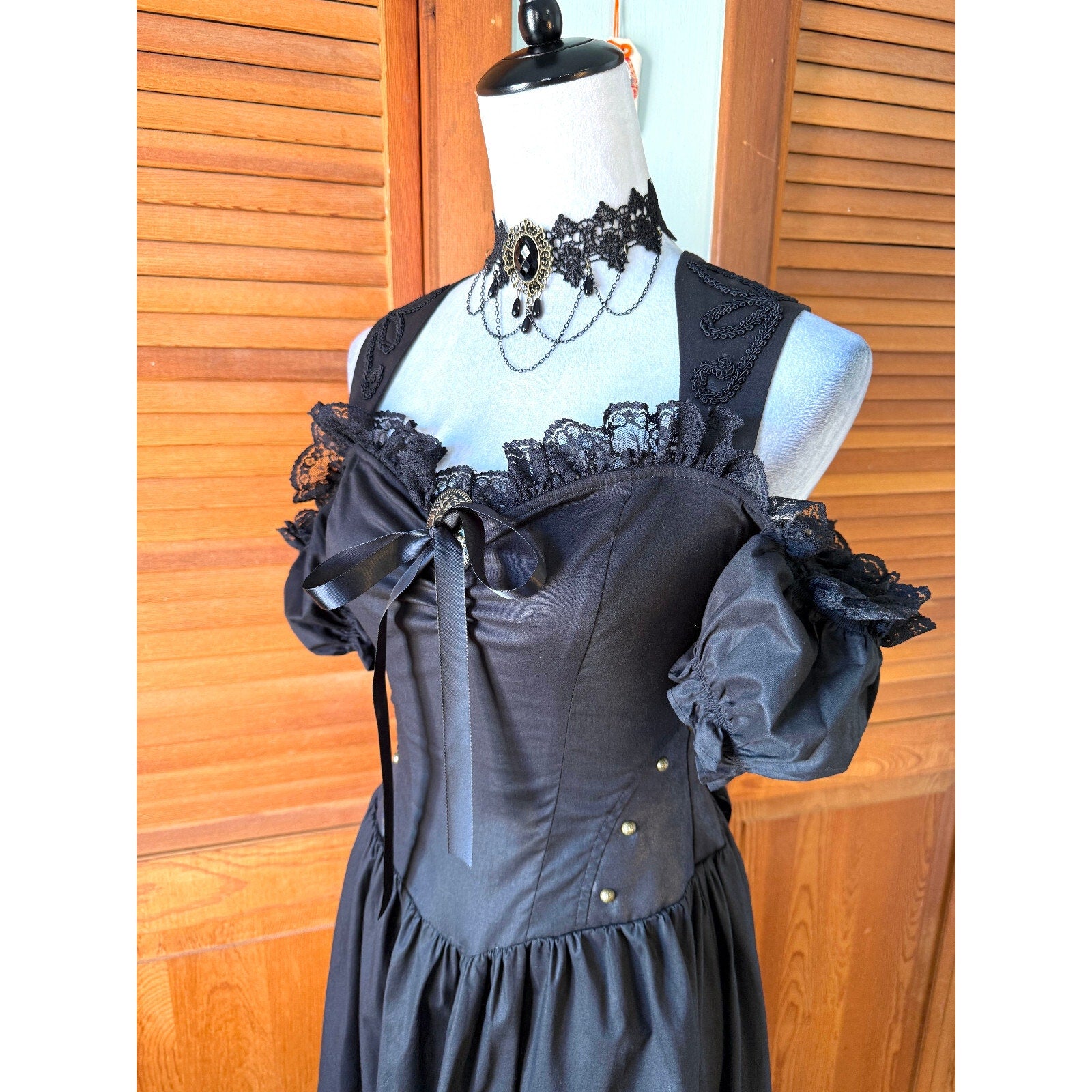 Vintage Lip Service Winchester Steampunk Victorian Gothic Lolita Fairy Dress XS