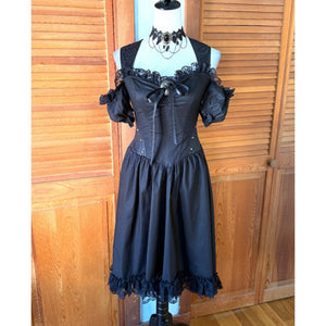 Vintage Lip Service Winchester Steampunk Victorian Gothic Lolita Fairy Dress XS
