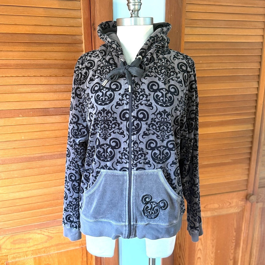 Disney Punk Goth Lolita The Evil Mouse Gray Black Hoodie Jacket 1X