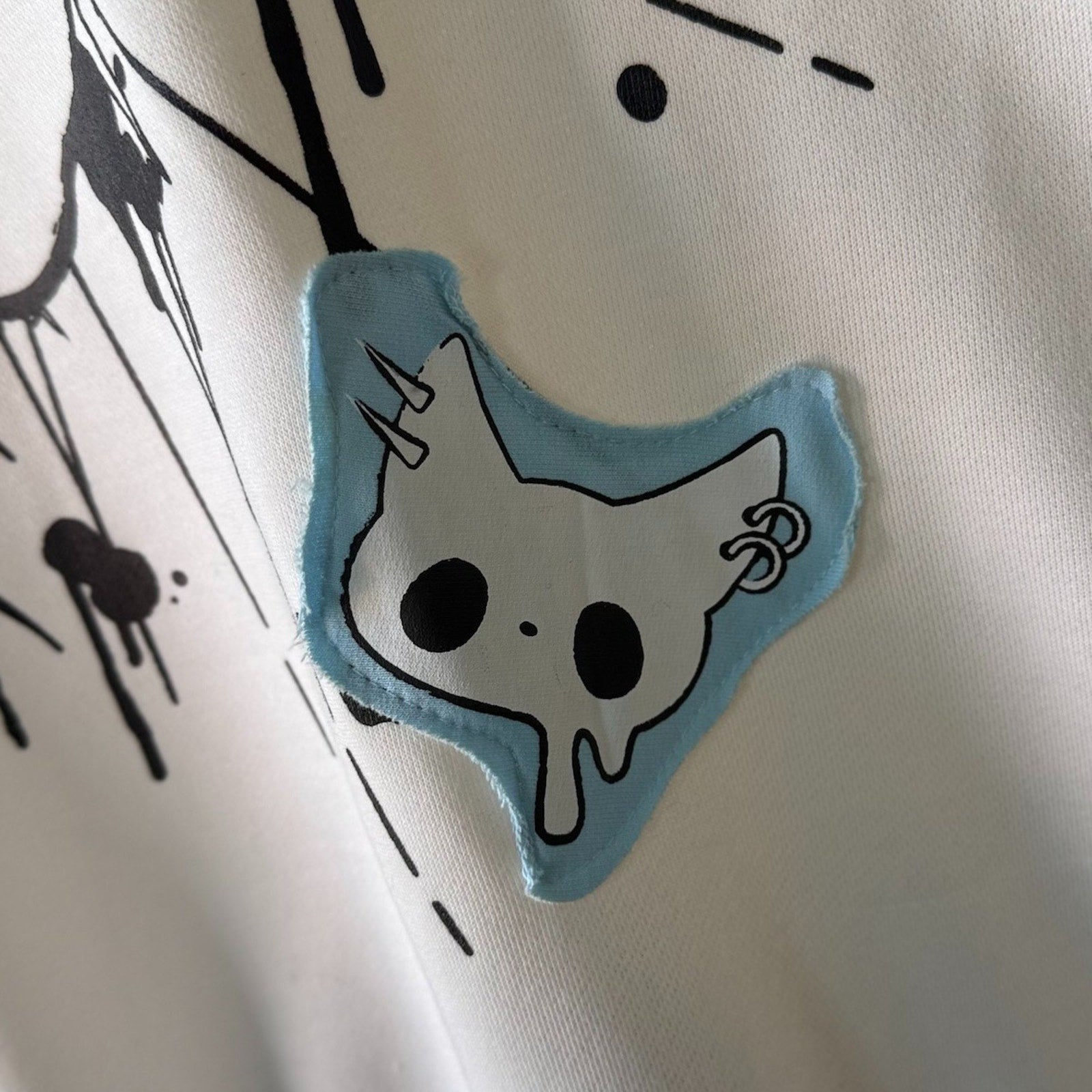 ACDC Rag Lolita EGL Yami Kawaii Angel Punk Kitty Cat Ears White Hoodie