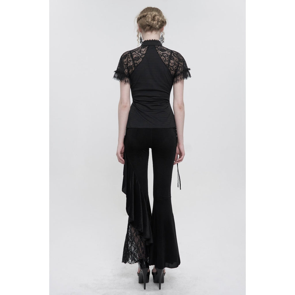 Devil Fashion Gothic Victorian Dark Cottage Black Birds of a Feather Soft Top