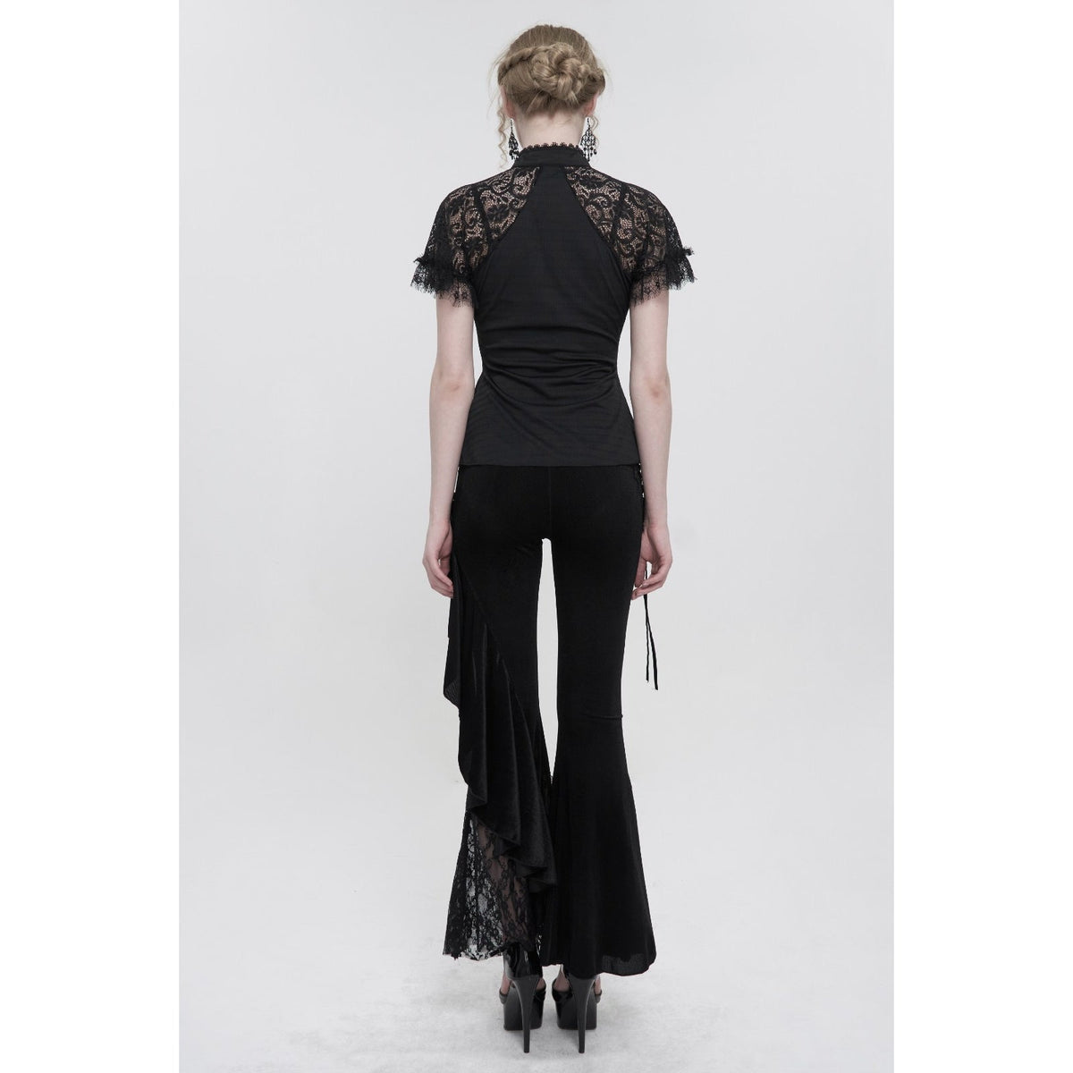 Devil Fashion Gothic Victorian Dark Cottage Black Birds of a Feather Soft Top
