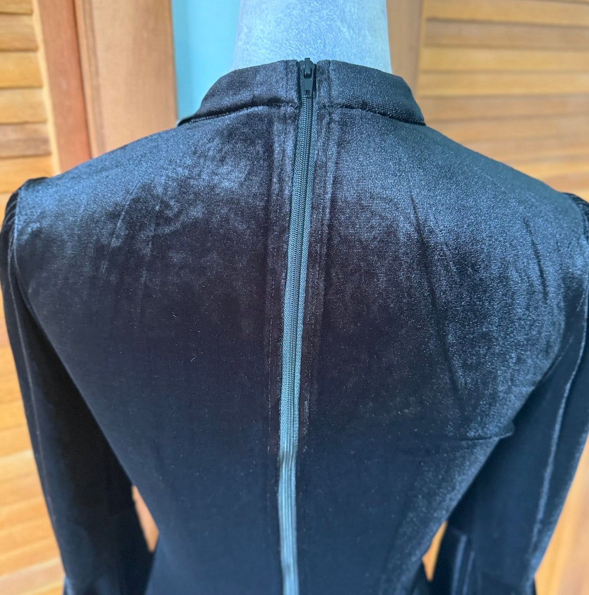 Dark in Love Victorian Vkei Velvet & Lace Belle Sleeve Lace-Up Front Top