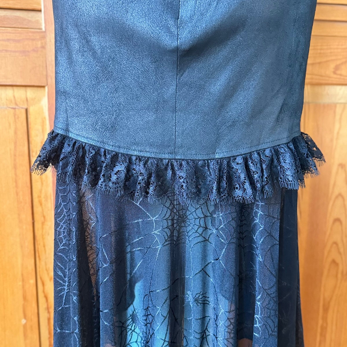 Devil Fashion Spiderweb Enchantment Garden Goth High-Low Skirt