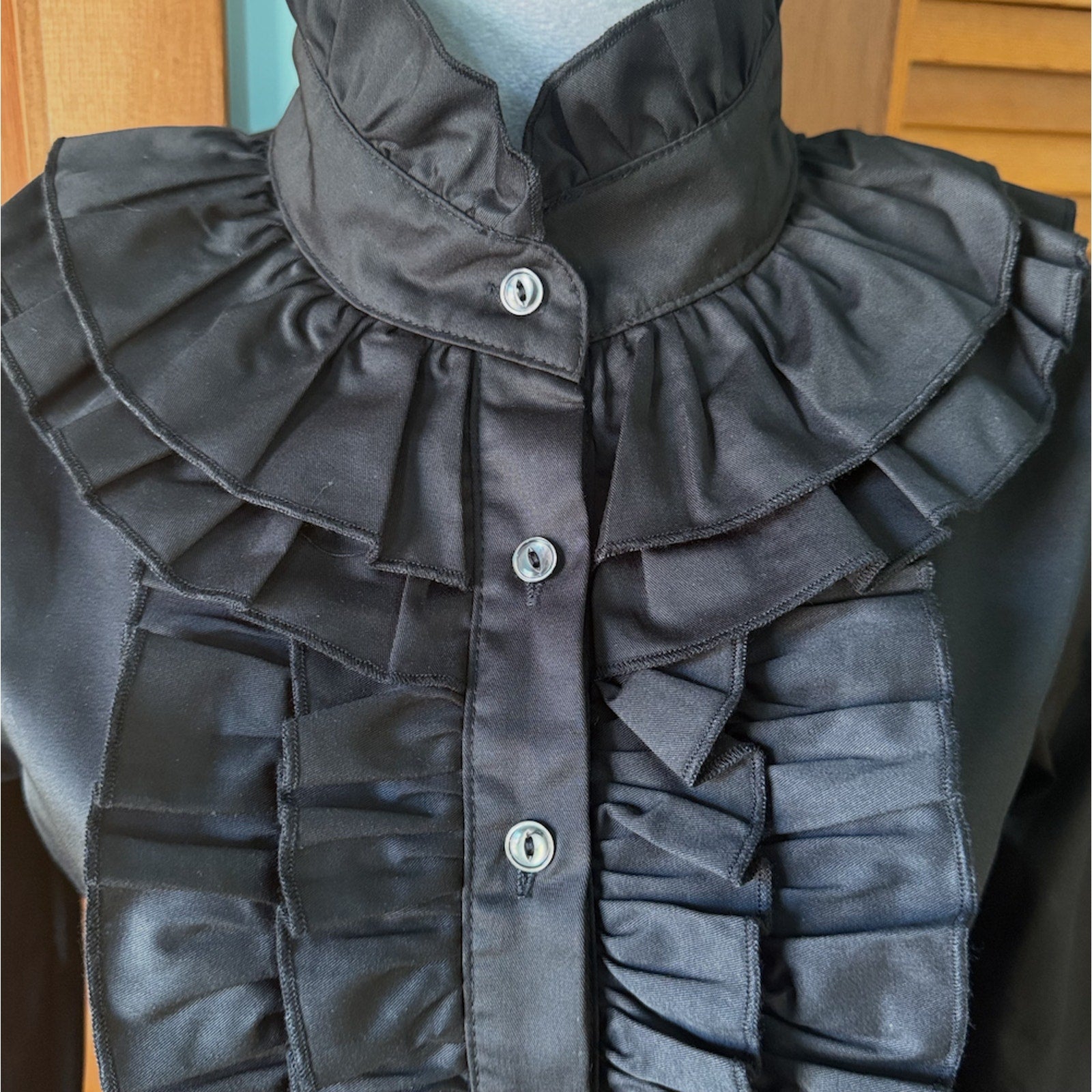 ACDC Rag Gothic Lolita EGL Victorian Vampire Aristocrat Black Jacket Shirt OS