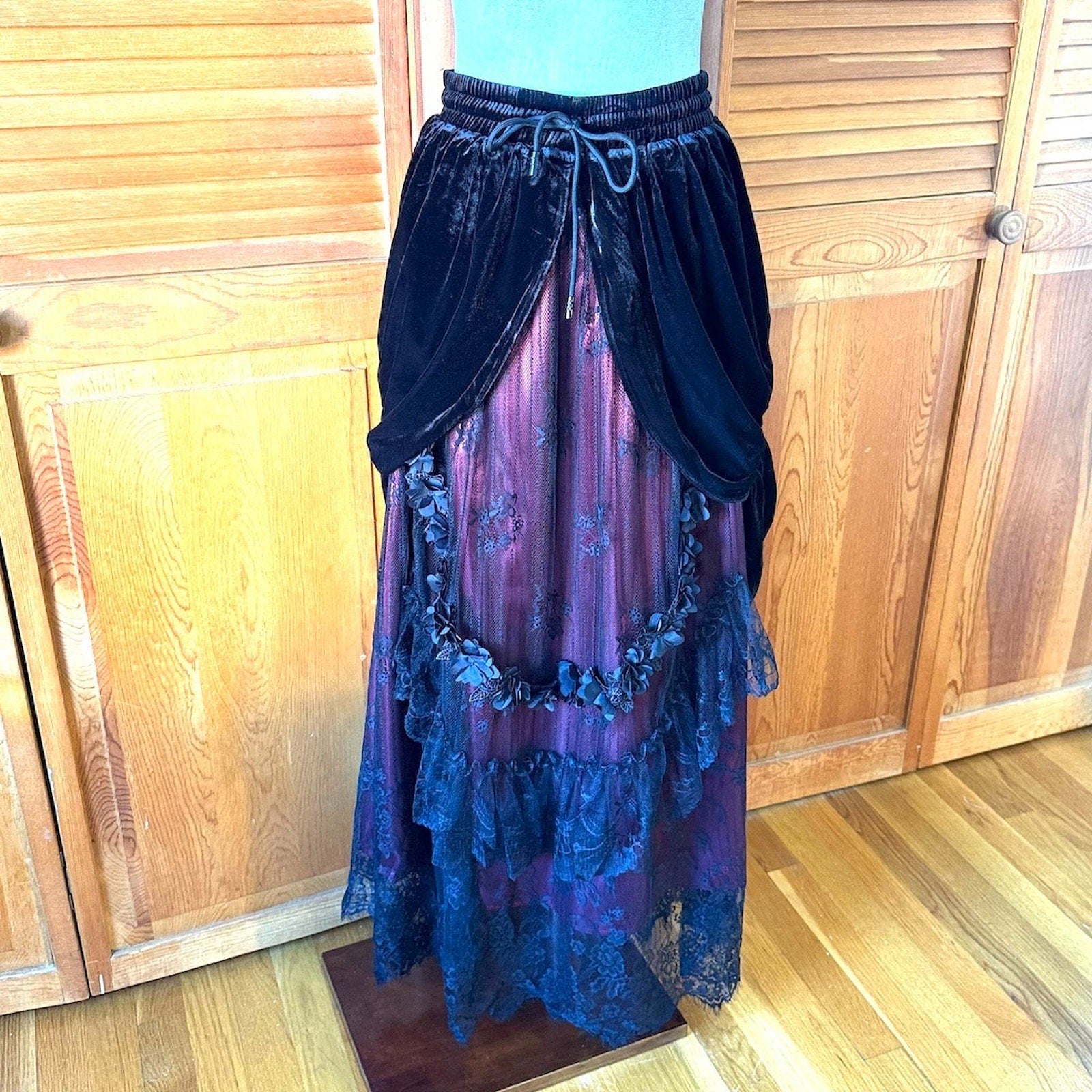 Dark in Love Gothic Victorian Vampire Vkei Dark Fairycore Long Skirt XS-XL
