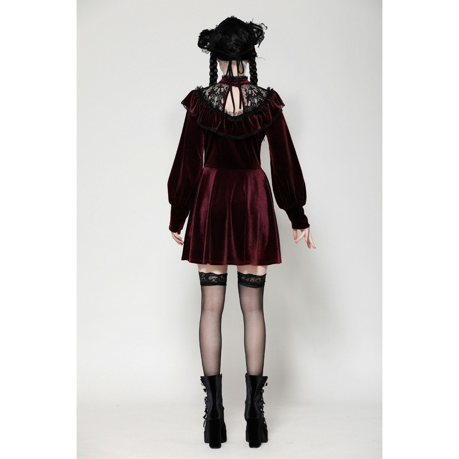 Dark In Love Gothic Victorian Vampire Little Claudia Blood Red Velvet Dress