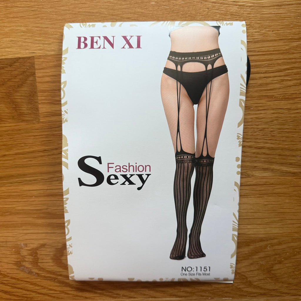 Gothic Victorian Vampire Vkei Dark Fairycore Witchy Garter Sriped Stockings