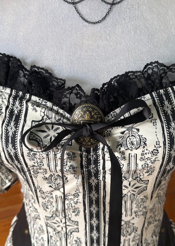 Lip Service Winchester Steampunk Victorian Gothic Lolita Anime Ivory Gown