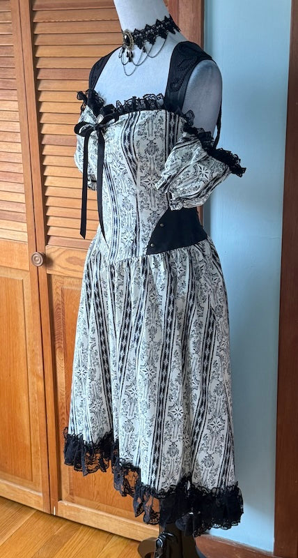 Lip Service Winchester Steampunk Victorian Gothic Lolita Anime Ivory Gown