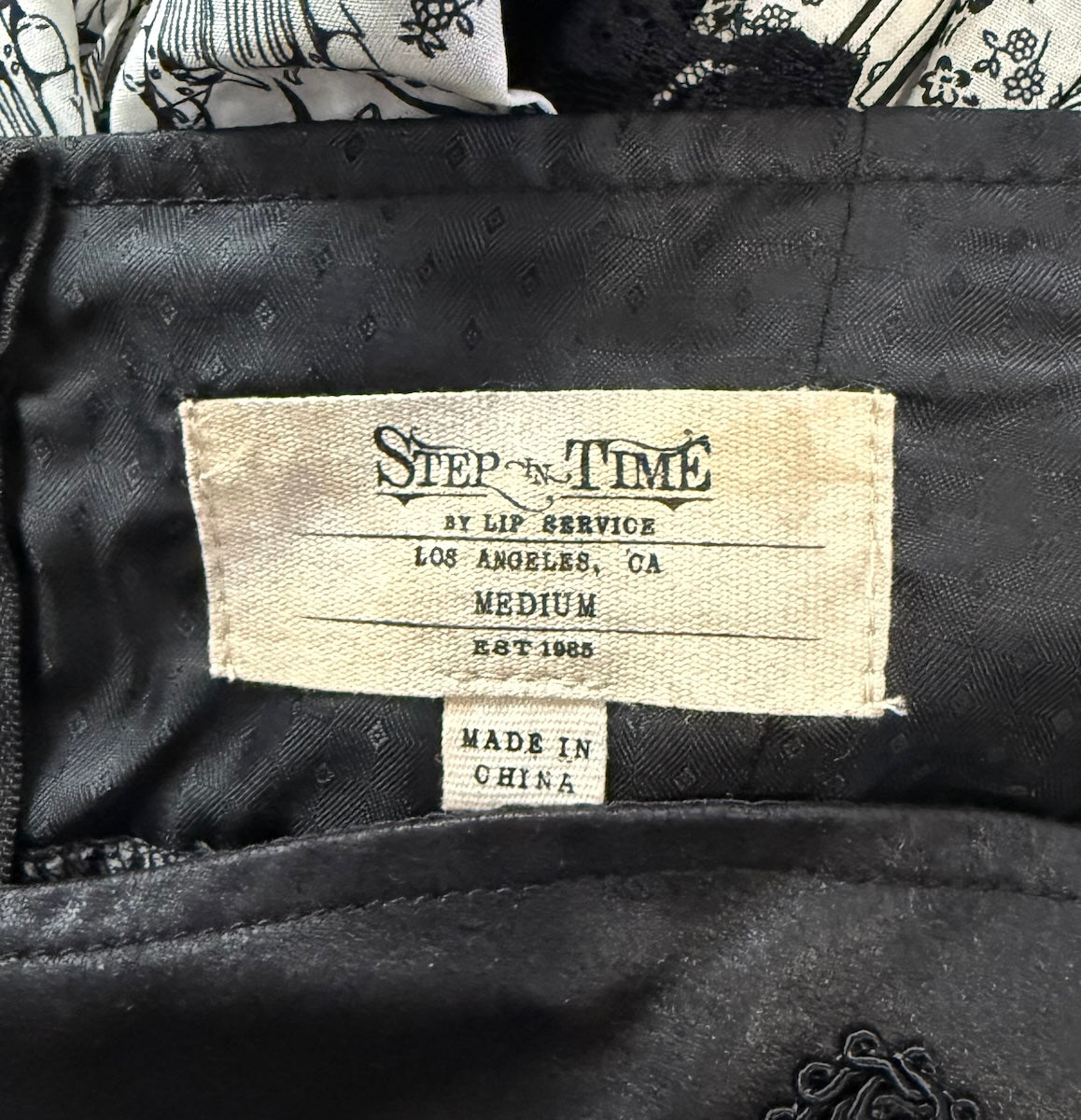 Vintage Lip Service Winchester Emporium Gothic Steampunk Victorian High Waist Skirt
