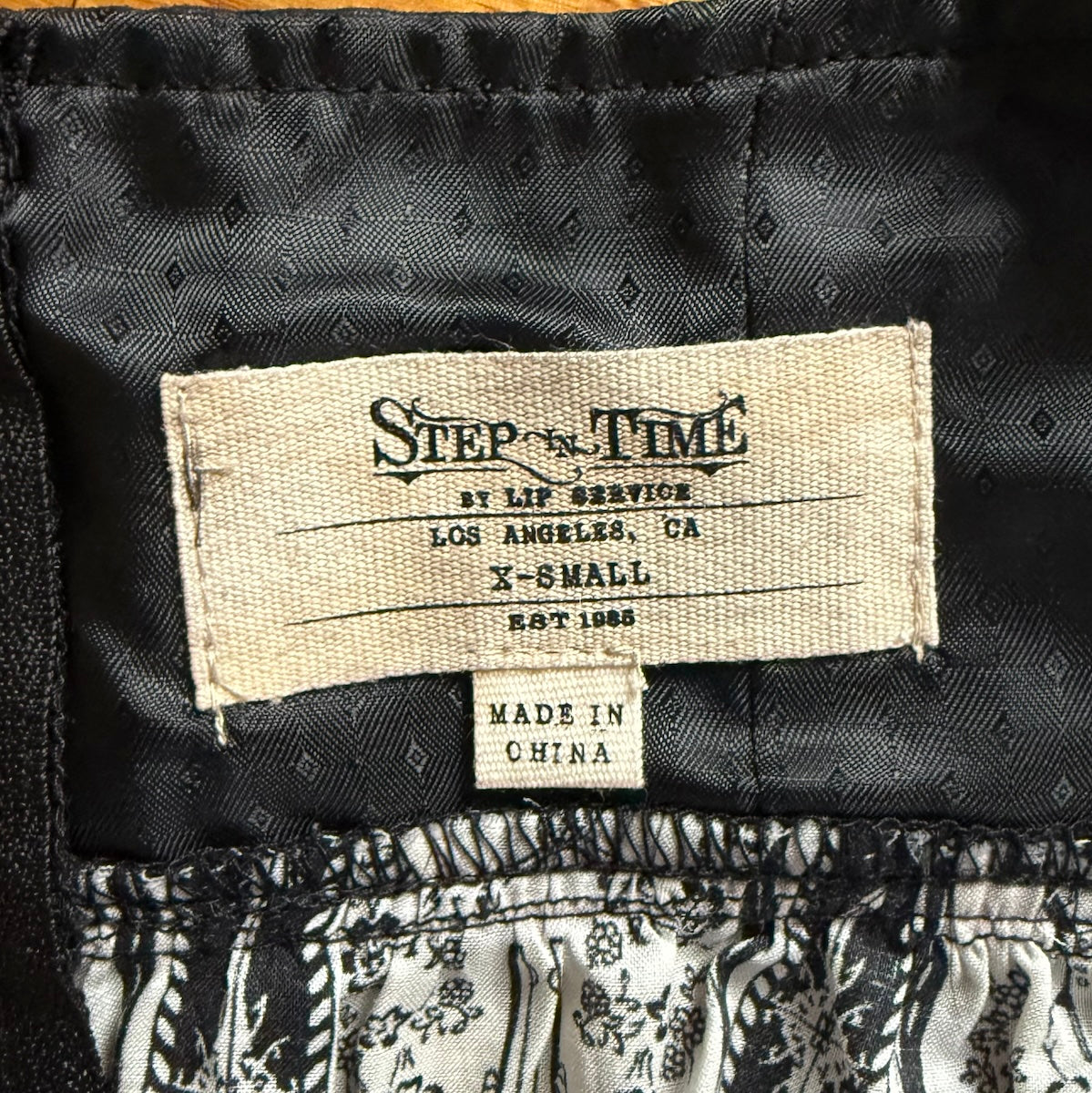 Vintage Lip Service Winchester Emporium Gothic Steampunk Victorian High Waist Skirt