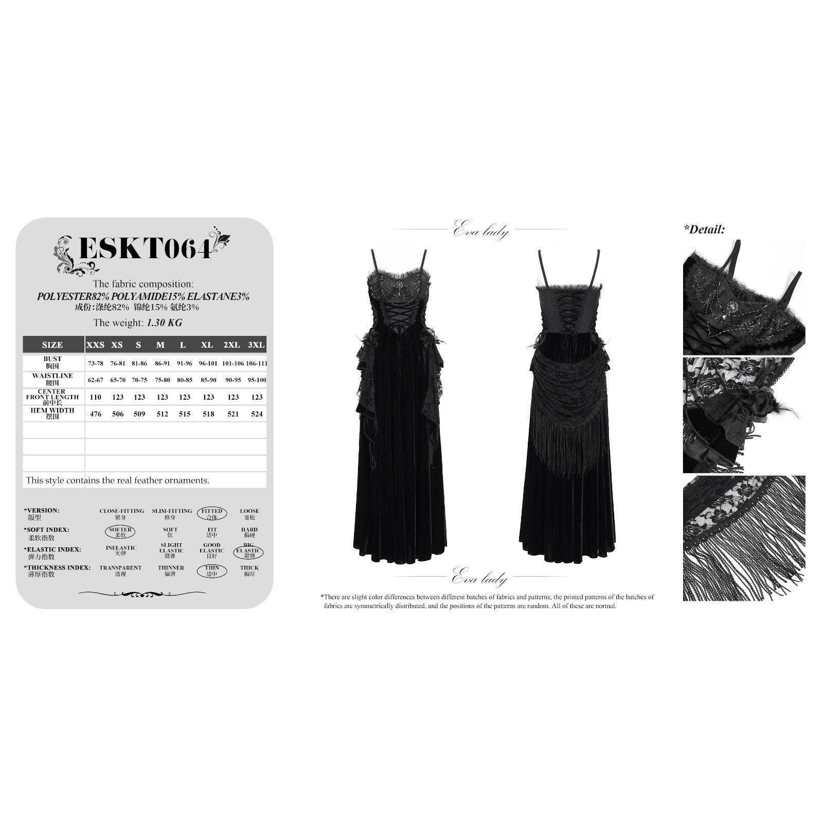 Devil Fashion Gothic Victorian Vampire In the Cover of the Night Black Dress